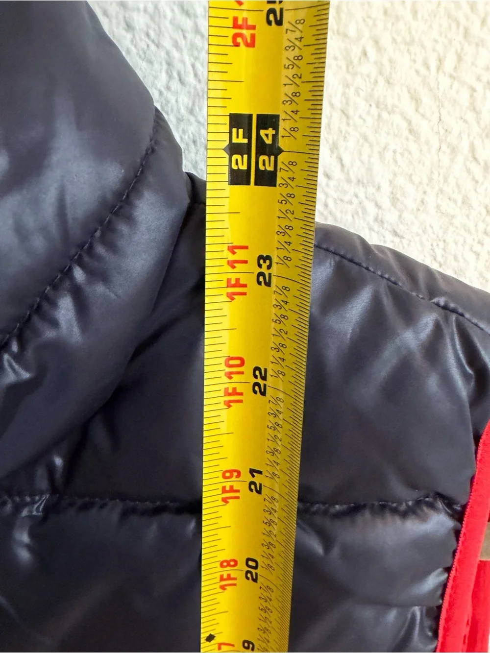 Men's Nautica Red Quilted Jacket Interior